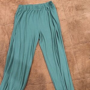 Green Relaxed Fit Pants